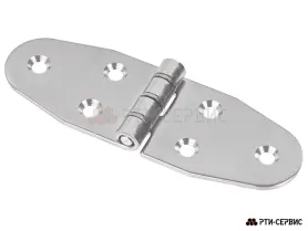 Петля листовая 120х40 мм (Ø5мм, 6 отверстий), нержавеющая сталь SS