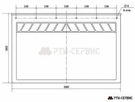 Брызговик 580х360 мм Hyundai - фото 2