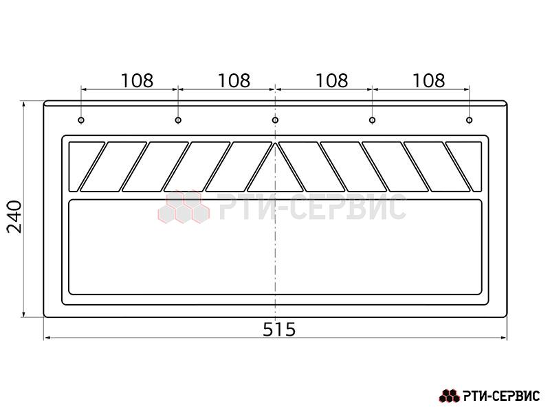 Брызговик 515х240 мм Mercedes - фото 2