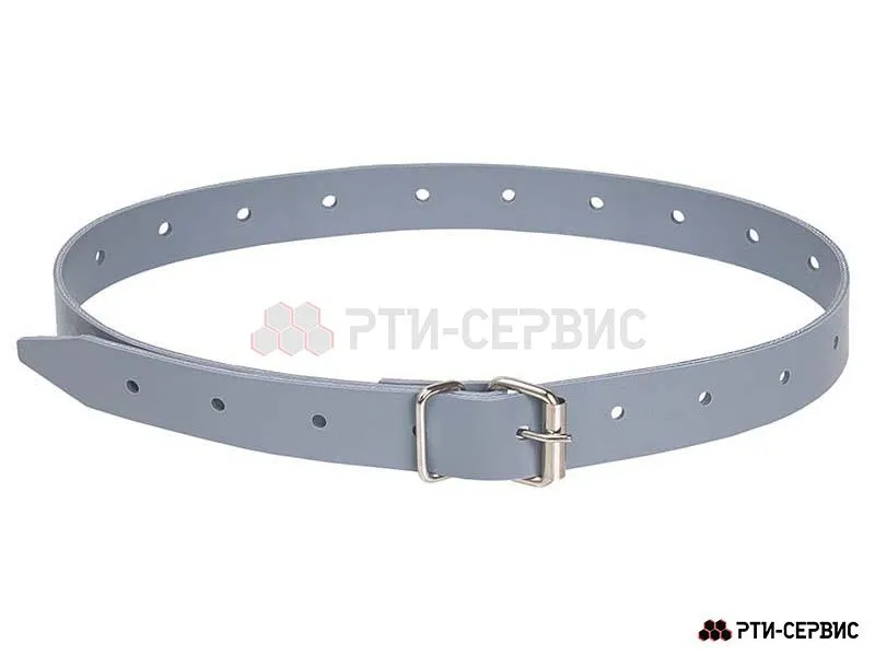 Ремешок тентовый ПВХ с пряжкой тёмно-серый L-695 мм